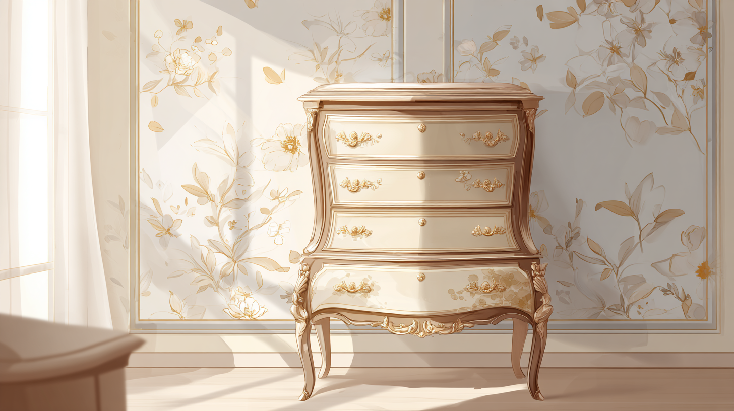 Définition et usages d’un chiffonnier en mobilier ancien