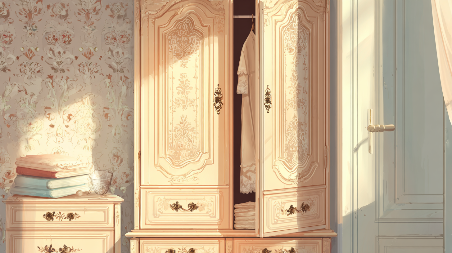 Les éléments qui composent une armoire ancienne