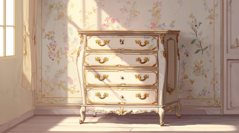 Définition et usages d’un chiffonnier en mobilier ancien