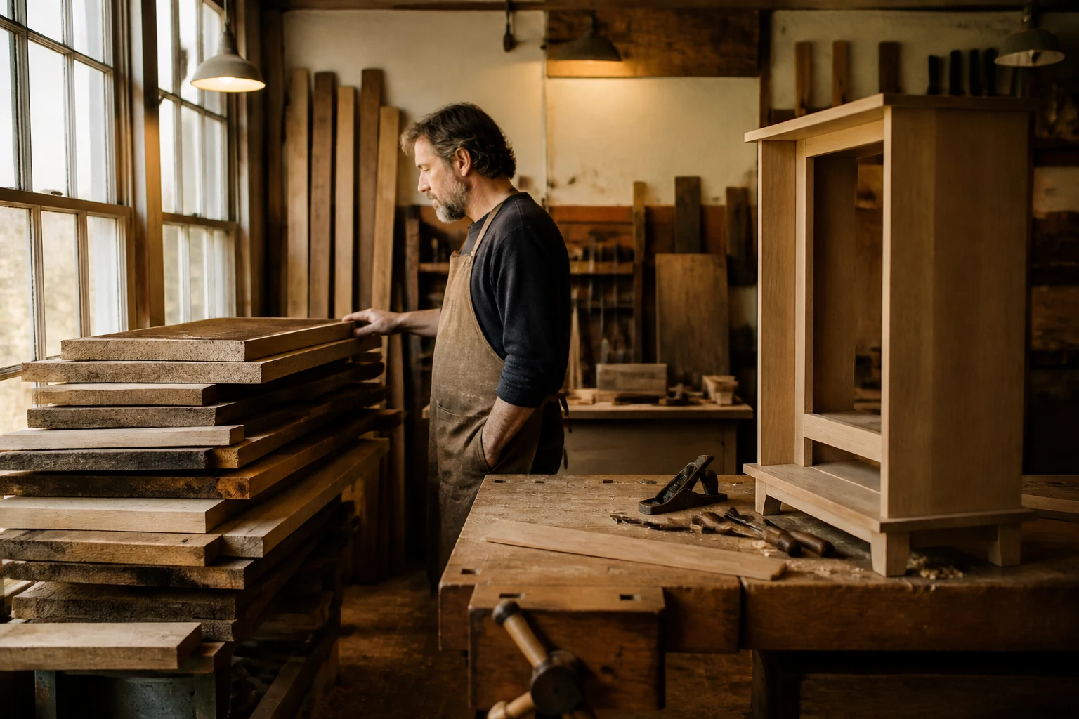 Bois certifié PEFC FSC en ébénisterie : le guide atelier