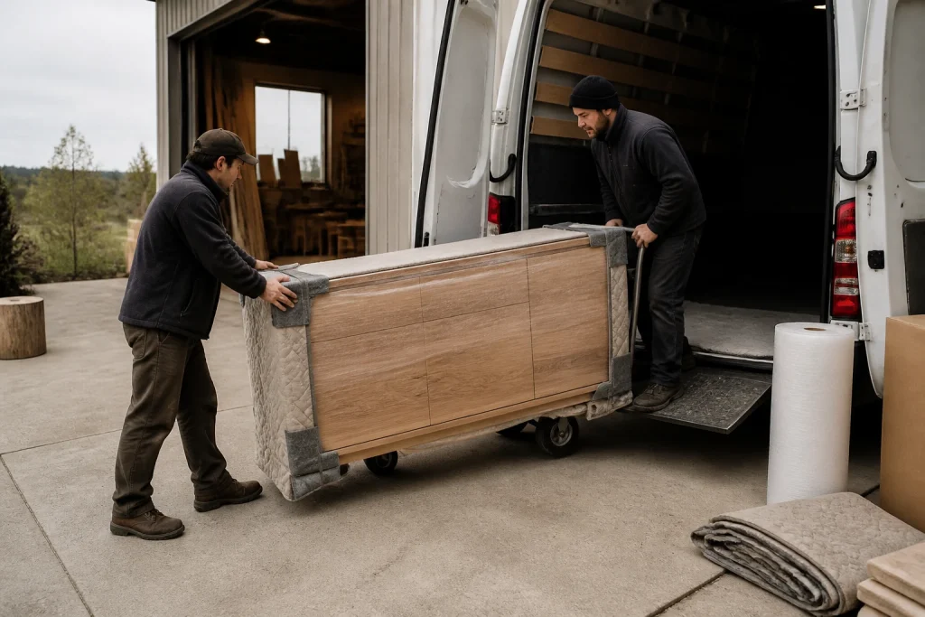 Transporter un meuble artisanal chez le client : le guide