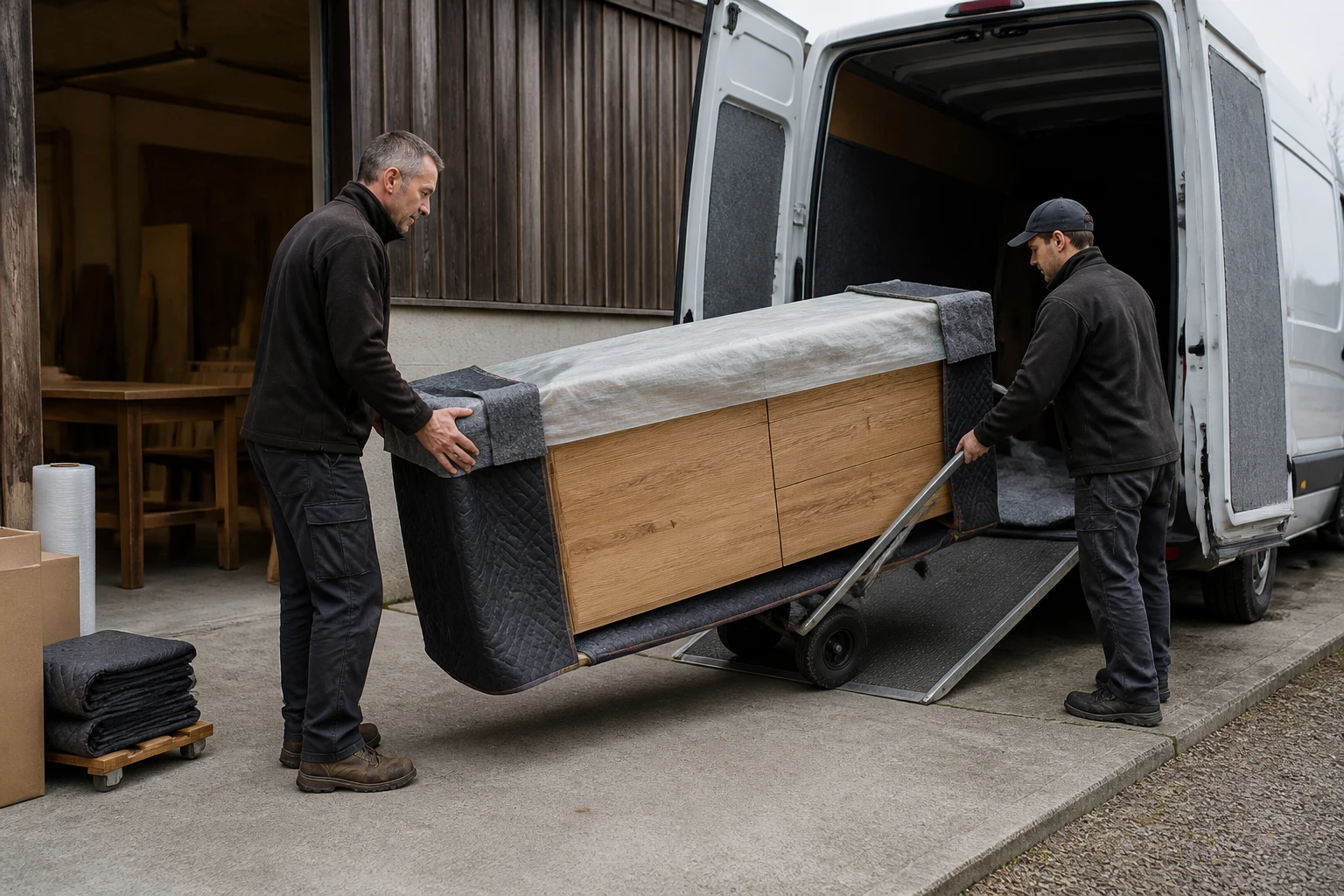 Comment transporter un meuble artisanal chez le client sans l'abîmer